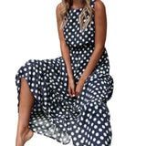 Women Dress Pullover Baggy Dot Print Vest Dress Long Dress for Women Clothing 2024 Summer Dresses Streetwear