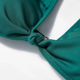 ZTVitality Solid Knotted Sexy Women Swimsuit 2025 New Arrival Bikini Push Up Padded Bra Beach Swimwear Female Brazilian Biquini