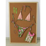Micro Bikinis 2025 Push Up Swimsuit For Women Sexy Swimwear Brazilian Bikini Set Floral Print Biquini Swimsuit Summer Beachwear
