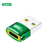 Elough USB To Type C OTG Adapter USB C Female to USB A Male Converter For PC Samsung Xiaomi 100W Fast Charging Adaptador USB 2.0