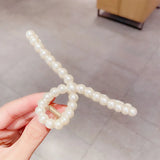 Pearl Claw Clips Crab Geometric Hairpins For Women Girl Korean Bow Hollow Hair Accessories Bath Clip Headwear Barrettes