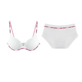 Wireless Non Padded Bra Set for Small Bust Seamless Comfort Bralette & Briefs Pure Elegant Ladies Intimates Teen Girls Underwear