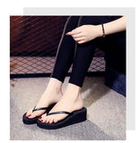 Women Platform Flip Flops Big Size 42 Summer Wedges Shoes Soft EVA Female Indoor Street Slippers  Ladies Leisure Beach Slides