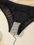 Fashionabl Black Girls' Suspender Bra Set Without Steel Support Double-Layer Inner Lining Underwear Sports Women Bra Set MR2668
