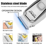hiena Hair Clipper Barber Professional Cordless Trimmer Magnetic Motor Mower Men Hair Cutter 9000 RPM Hair Cutting Machine