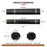 Handmade Resin & Carbon Fiber Octagonal Chef's Knife Handle for Japanese Chef's Knife Sashimi Knife DIY Knife Making Accessories