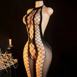 Open Bra Sexy Lingerie Bodysuit Hot Women Crotchless Bodystocking Sexy Fishnet Underwear Erotic Babydoll Porn Tights Nightwear