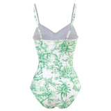 S - XL Sexy With Skirt Printed High Cut Underwired Women Swimwear One Piece Swimsuit Female Bather Bathing Suit Swim Lady V4611