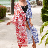 13 Colors Printed With Belt Crochet Knitted Tunic Beach Cover Up Cover-ups Beach Dress Beach Wear Beachwear Female Women K7201