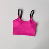 Women's fitness yoga bra, new integrated breast pad high-strength shock-absorbing running sports bra