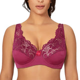 Fashion Bras For Womens Lingerie Lace Bra Underwire Plus Size Brassiere Sexy Underwear BH Top  B C D DD E F Cup