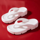 Thick Sole Wedges Flip Flops For Women 2025 Summer Clip  Platform Sandals Woman Non-slip Beach Slippers Girls Outdoor Slides