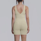 Women's Yoga Set Sports Running Fitness Beautiful Back Vest Hip Lifting Slim-Fit High Waist Shorts Training Gym Workout Suits