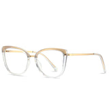 Anti Blue Light Blocking Women's Square Glasses Frame Fashion TR90 Radiation Protection Eyeglasses Transparent Eyewear 2076