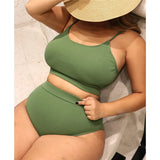0XL - 4XL 7 Colors Bikini Plus Size Large Size Swimwear Women Swimsuit Female Two-Pieces Bikini Set Bather Bathing Suit V3774B