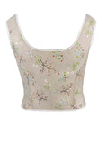 New French oil painting retro shoulder strap vest corset waist abdomen chest support palace corset