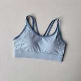 Women's Summer Shock-absorbing Running Yoga Tank Top with a Beautiful Contrasting Sports Bra and a Professional Pilates Bra