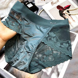 Lace large size high waist underwear women's butt lifting breathable briefs