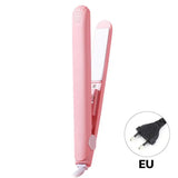 Cute Mini Travel Hair Straightener EU/US Portable Hair Styling Iron Bangs Styling Hair Iron Set Curl Ends Hair Clip Hair Beauty