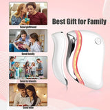 4 in 1 Electric Facial Scraping massager Heat Vibration Sculpting Tightening Tool Anti-Aging Wrinkles Eye Face Puffiness Relief