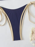 Halter Triangle String Thong Bikinis 2026 Women Sexy Swimsuit Solid Brazilian Swimwear Female Bathers Bathing Swimming Swim Suit