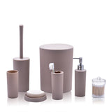 Modern Plastic Bathroom Accessories Set With Soap Dish And Toothbrush Holder