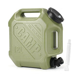 12L/10L Portable Camping Water Jug with Faucet Water Tank for Car Drinking Carrier Camping Large Capacity Water Storage Bucket