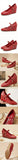 2026 Small Big Size 32-48 Vintage Green 7cm High Heels Wedges Pumps White Red Comfy Walk Summer Mary Janes Brogue Shoes Women