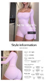 Phantasy Pink Overalls for women Sexy Long-Sleeved Jumpsuit Yoga Pant Sport Yoga Style Slim Short Jumpsuit Lady Women's Clothing