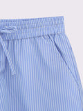 Foridol Stripes Crop Top+shirt 2 Pcs Outfits Women Casual Summer Autumn Casual Set Blue Matching Set Shorts Set Female Suit