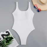 2026 Sexy Women One Piece Swimsuit Swimwear Female Solid Push Up Thong Bather Bathing Suit Monokini Brazilian Swimming Suits