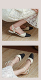 New 2025 Summer Women's Sandals Elegant Medium Heel Toe Mules Comfortable Office Women's Shoes Buckle Heels Dress Shoes