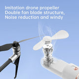 Mini Handheld Fan Pocket Fan Foldable Storage Ultra Long Battery Life 3-speed High Wind Outdoor Portable USB Charging Fan