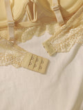 2024 New Women's Latest Production And Sales Pull Gathering Lace Underwear And Underwear Set U093