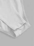 Solid Basic Short Sleeve Bodysuit for Women Summer Round Neck Bodycon Romper Bodysuit Blouse Streetwear