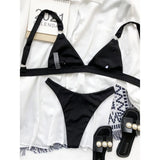 Sexy High Leg Cut Ribbed Bikini Women Swimwear Female Swimsuit Two-Pieces Bikini Set Padded Bather Bathing Suit Swim Lady V3255