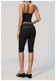 New Fake Two-piece Yoga Sets Women Striped Shock-absorbing Slim Sports Tank Top Fitness Suit Gym High Waist Mid Pants Tracksuit