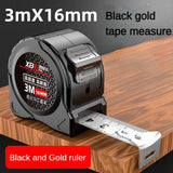 Self locking Steel Tape measure black Fluorescent tape 5M High precision Thickened Wear-resistant Fall resistant Measuring Tape
