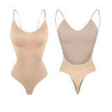 Phantasy Backless Shapewear Thong Bodysuits Sexy Women's Clothing Casual Tops Seamless Bodycon for Women Seamless Bodysuit