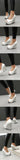 Plus Size Elegant Sequined White Chunky Platform Pumps Women's Black Pink Peep Toe Wedges High Heels Shoes for Party Wedding