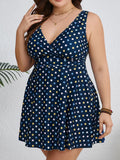 VigoJany 2026 Sexy Print 2 Piece Plus Size Tankini Set Women Strapped Curvy Dress Swimsuit Brazilian Beach Lady Big Bathing Suit