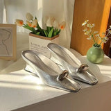 Women Platform Sandals Flats Mules Hollow Wedge Sandals Summer Sexy New Slingback Woman Shoes Luxury Sandalias De Mujer