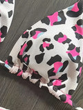 New Women's Bikini Split Print Swimwear Fashion G-string Beach Holiday