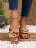 Women's Slippers New Summer Style Braided Versatile Casual Sandals Soft Sole Women's Flip Flop Women's Sandals Zapatos De Mujer