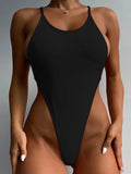 Extreme Mini Micro String Cross Backless Women Monokini Swimwear One Piece Swimsuit Female High Cut Bathing Suit Swim Beachwear