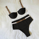 2025 Sexy Bikini Printed Swimsuit Female Swimwear Women Ruffle Bikini Set Push Up Bather Swimming Beachwear for Bathing Suit