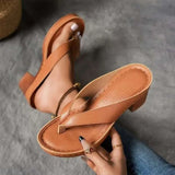 Women Open Toe Beach Shoes Woman Footwear  Women's Flip Flops Chunky High Heels OpenToe Block