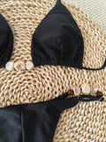 Halter String Bikinis 2026 Stone Swimwear Female Sexy Brazilian Swimsuit Women Bathers Bathing Swimming Swim Suit Beachwear