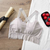 Lace Crop Top Women Seamless Underwear Padded Crop Tops Female Sexy Lingerie Fashion Women Tank Top Lace Camisole
