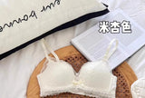 Anime Bralette Set Japanese Lace Bra Wireless Small Bust Women Sexy Triangle Cup Seamless Comfort Spring Summer MOYISU Sexy Bras